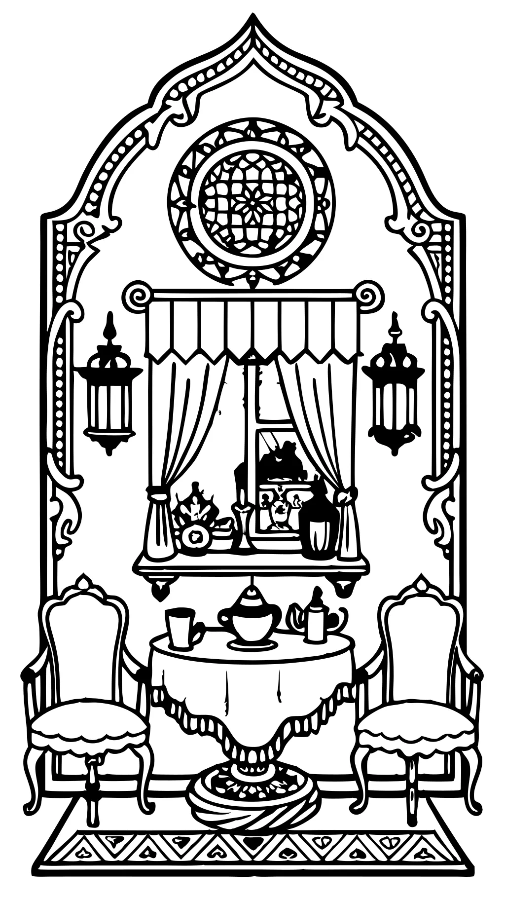 victorian coloring pages